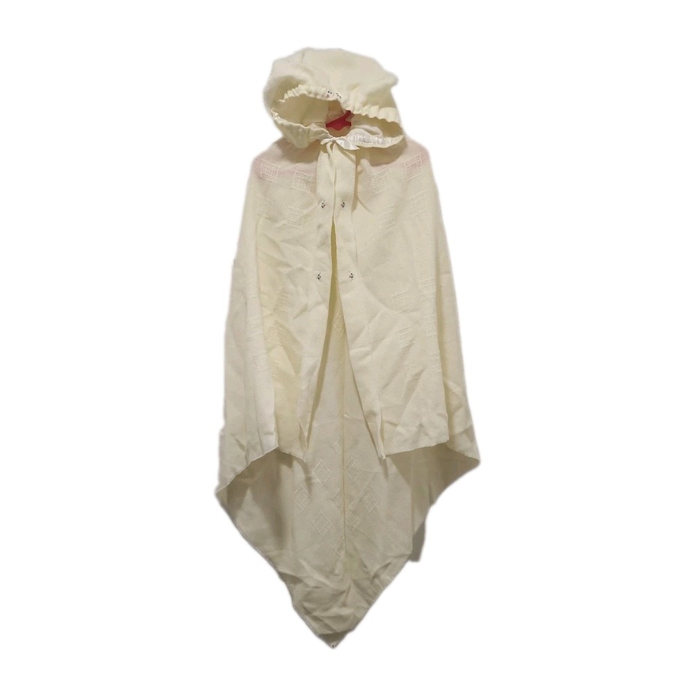 Vintage Churchill Weavers Hand-woven Baby Cloak Receiving Blanket Swaddle Cape